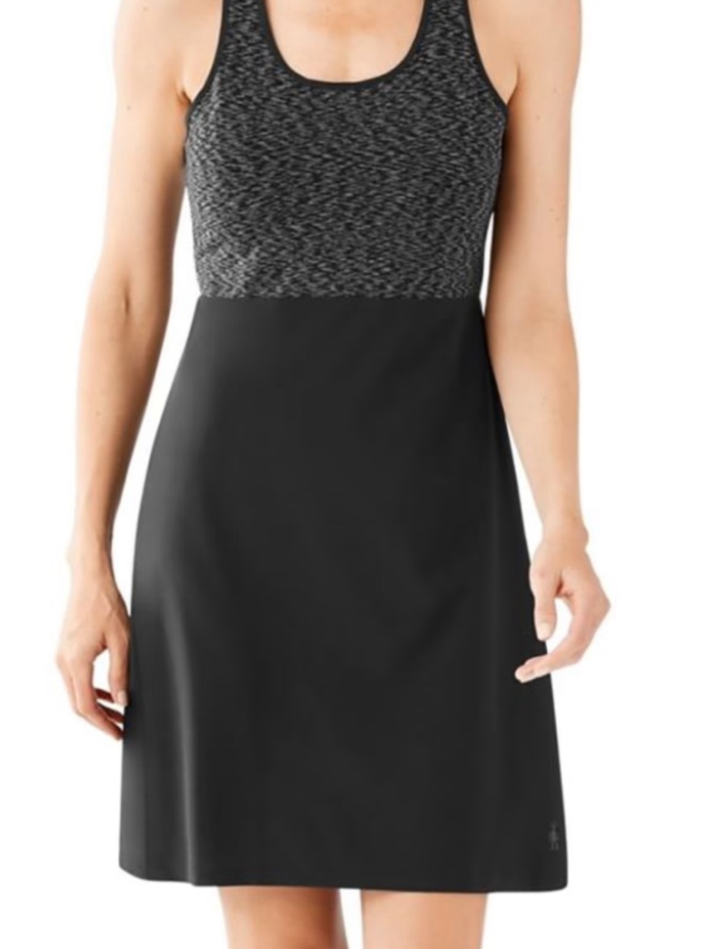 Smartwool Willow Lake athletic performance dress black/gray large**